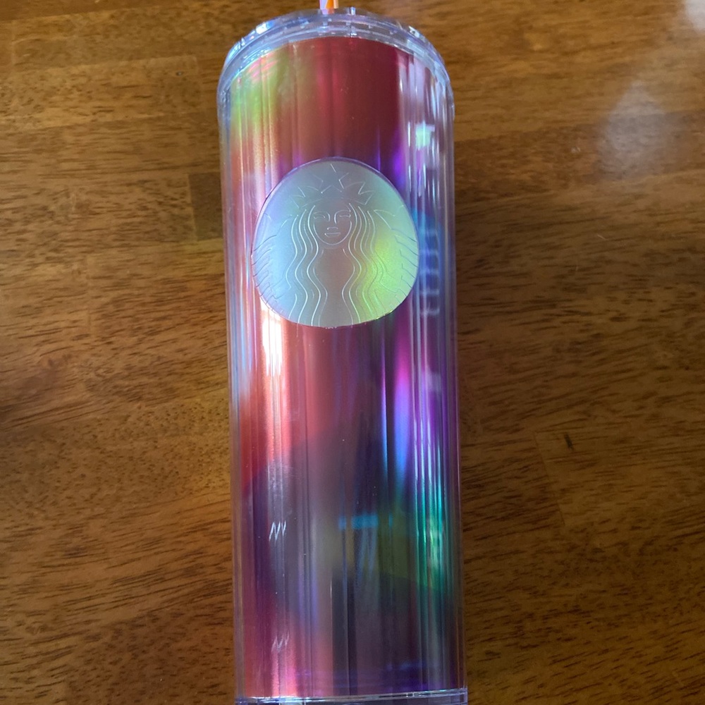 Starbucks Rainbow kaleidoscope tumbler